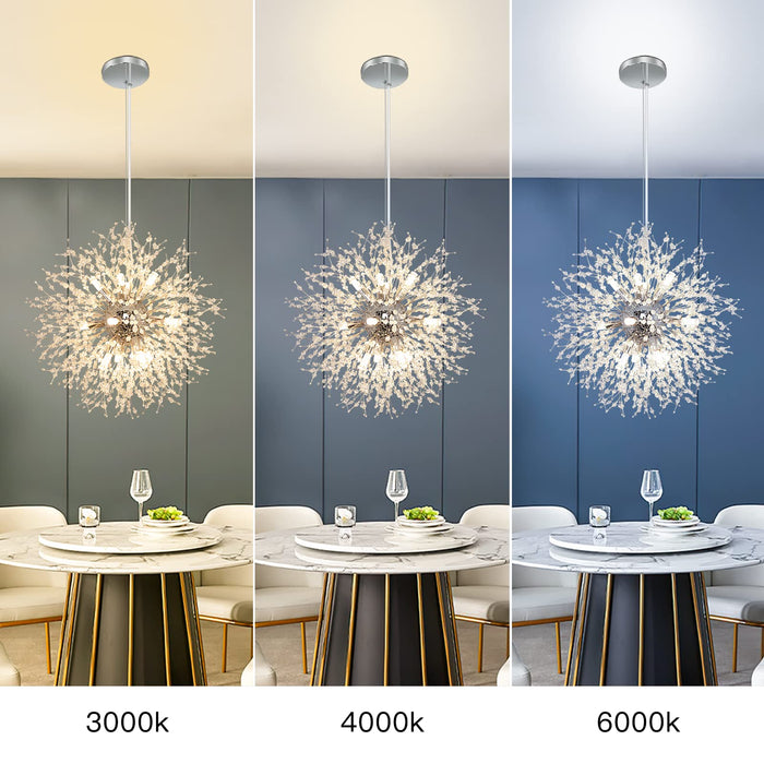 Lustre de LED Dente-de-leão para Sala de Jantar e ou de Estar