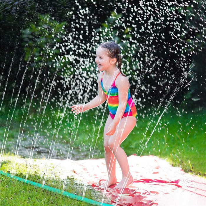 Kit de sprinkler trampolim, verão ao ar livre brinquedo, sprinkler trampolim spray mangueira pvc parque aquático para jardim jogo de água das crianças