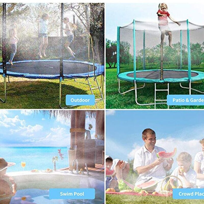 Kit de sprinkler trampolim, verão ao ar livre brinquedo, sprinkler trampolim spray mangueira pvc parque aquático para jardim jogo de água das crianças