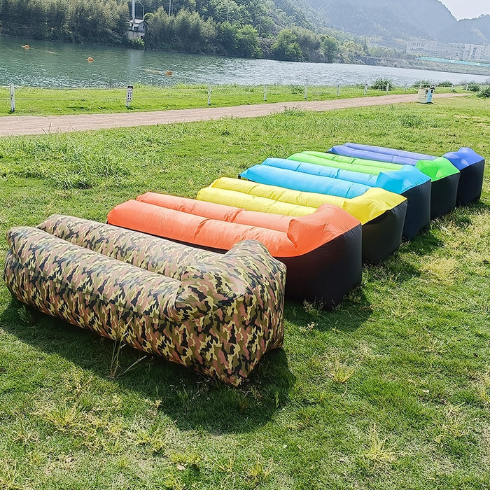 Sofá cama inflável, saco de dormir para o campo e praia de 240 x 70cm