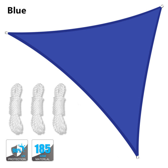 Abrigo Solar triangular a prova d'água vária medidas 5x5x 5/2x2x2m , proteção para áreas abertas.