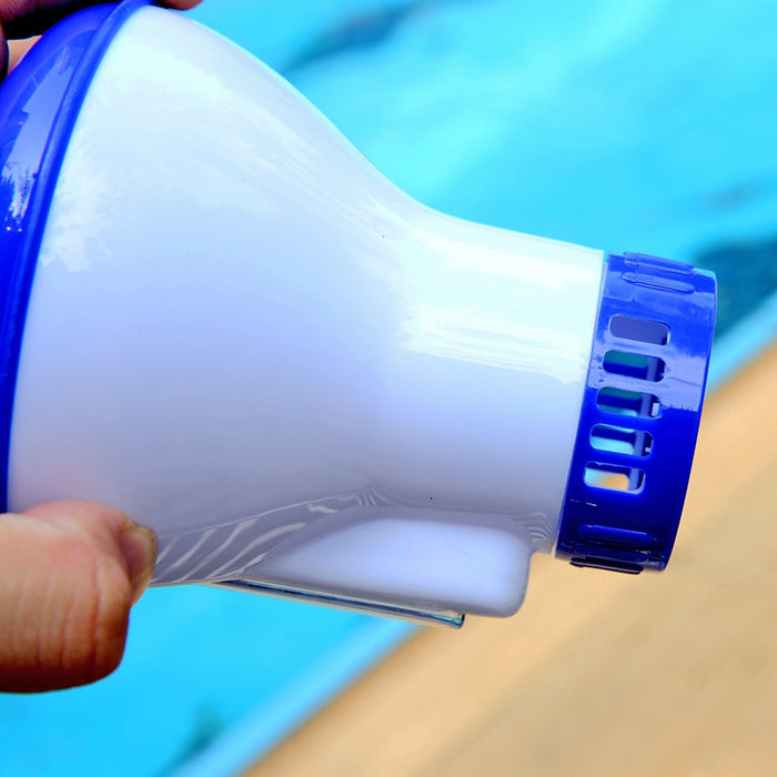 Dispenser Flutuante para cloro com termômetro, produto para piscinas.