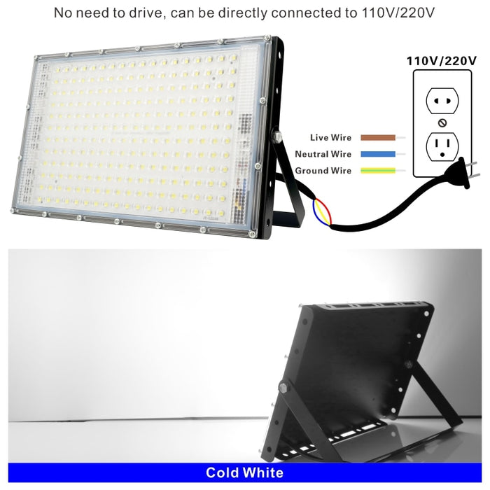 Holofotes LED 50W 100W 150W 200W -110V/220V (Externo/Interno) à prova d'água.