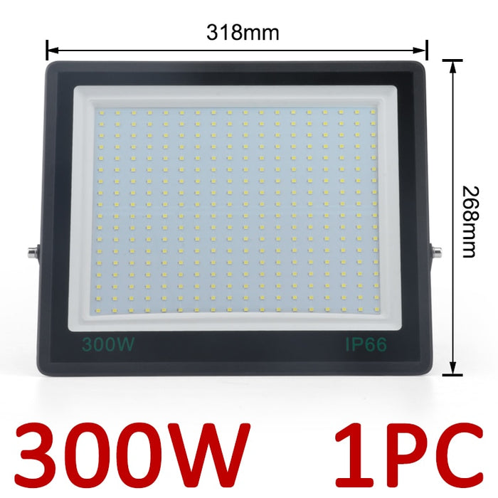 Holofote de LED  de 50 a 300W, 220V, uso Externo Vidro IP66 À Prova D 'Água