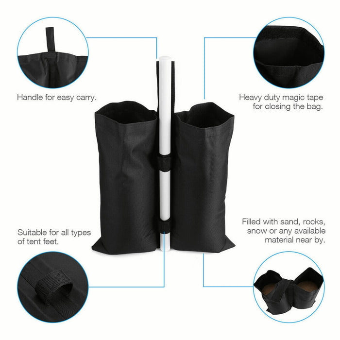 Pé peso para Tendas e Gazebos, equipamento de acampamento ao ar livre e acessórios jardim
