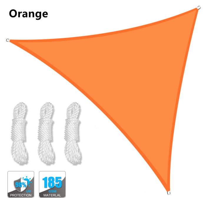 Abrigo Solar triangular a prova d'água vária medidas 5x5x 5/2x2x2m , proteção para áreas abertas.