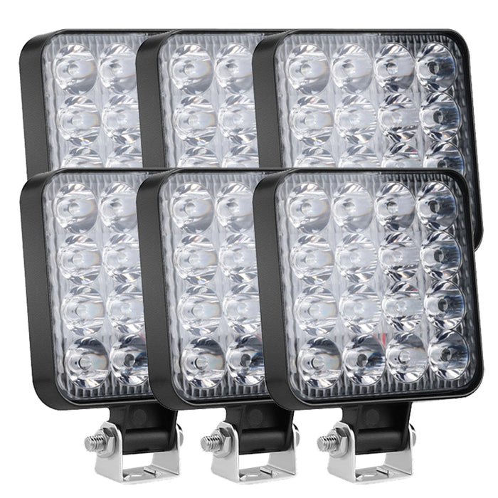 Refletor para veículos Off Road, Luz de led de 12v e 24v