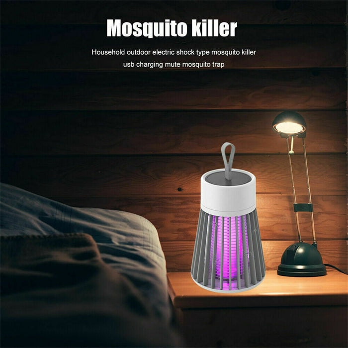 Armadilha com lâmpada UV contra mosquitos com carga USB Lâmpada antimosquito para controle de pragas (sem bateria)