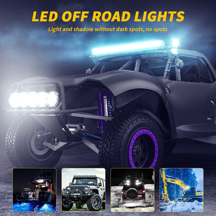 Refletor para veículos Off Road, Luz de led de 12v e 24v