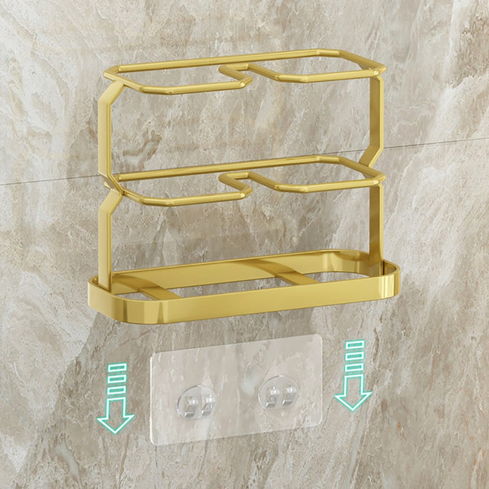 Suporte de talheres de bancada de cozinha montado na parede organizador de utensílios de cozinha rack porta facas ouro branco garfo colher pauzinhos tubo