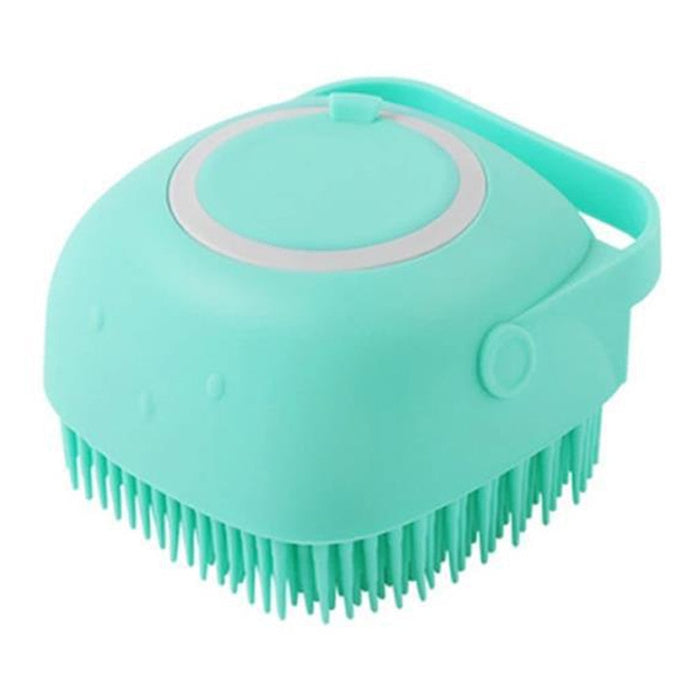 Esponja De Silicone Para banho de pets Com Dispenser de Shampoo/Sabonete