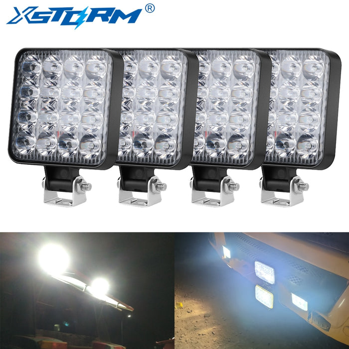 Refletor para veículos Off Road, Luz de led de 12v e 24v