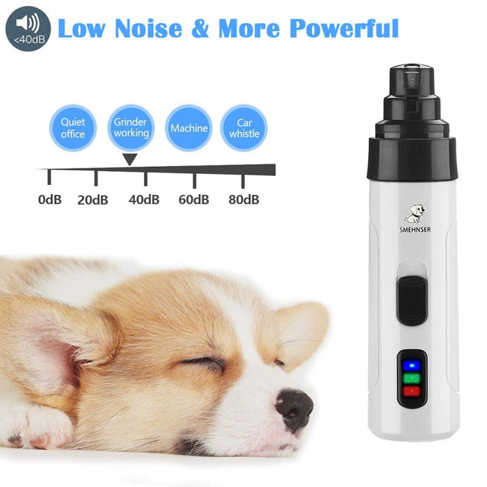 Cortador De Unhas Elétrico Silencioso Gato Cachorro Usb Pet