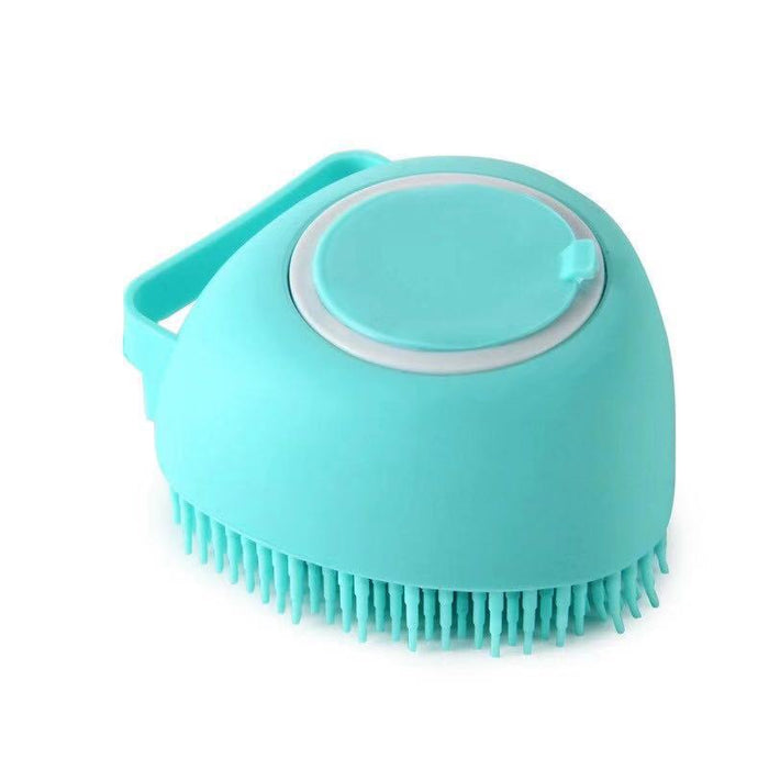 Esponja De Silicone Para banho de pets Com Dispenser de Shampoo/Sabonete