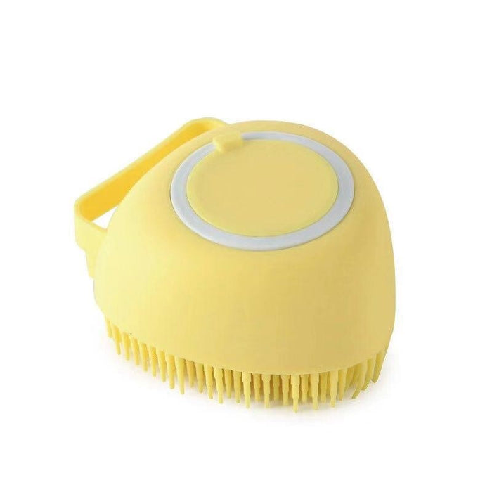 Esponja De Silicone Para banho de pets Com Dispenser de Shampoo/Sabonete