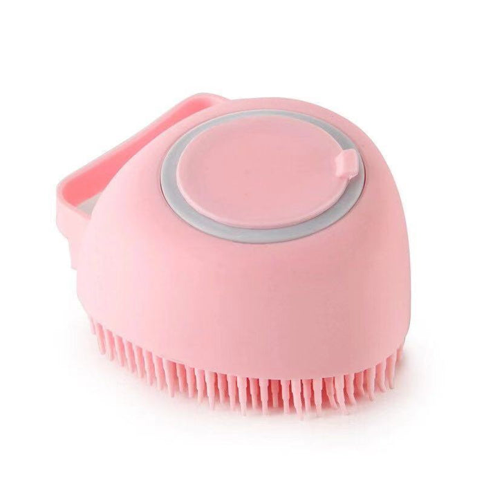 Esponja De Silicone Para banho de pets Com Dispenser de Shampoo/Sabonete