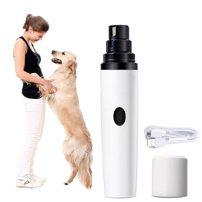 Cortador De Unhas Elétrico Silencioso Gato Cachorro Usb Pet