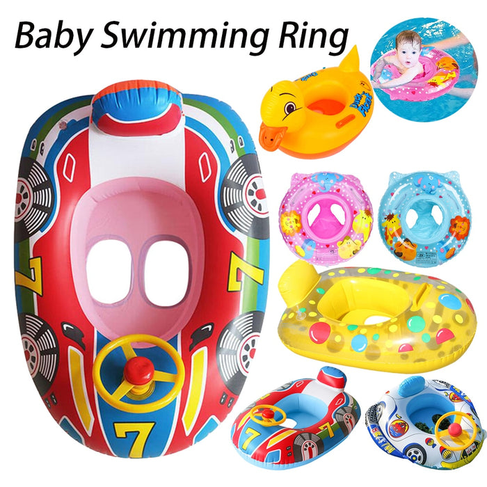 Boia infantil para bebês, brinquedo inflável para piscina, assento para crianças.