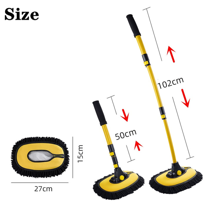 ESFREGÃO COM CABO LONGO PARA LAVAR CARRO! cerdas macias que nao risca