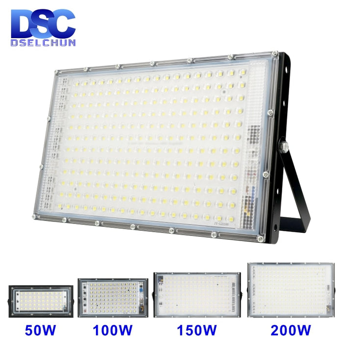 Holofotes LED 50W 100W 150W 200W -110V/220V (Externo/Interno) à prova d'água.