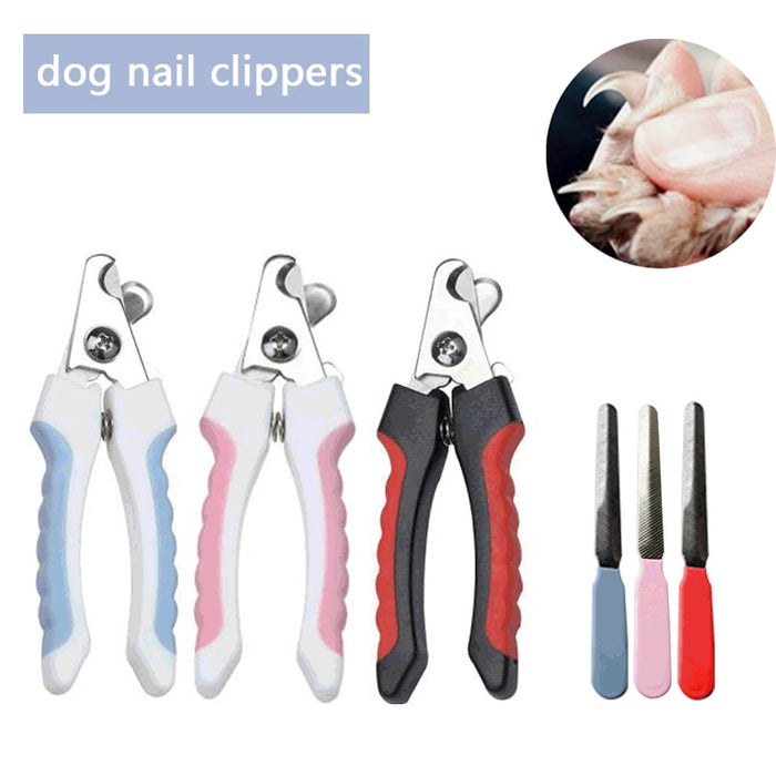 Cortador de unhas para animais de estimação, feito de aço inoxidável, para cães e gatos